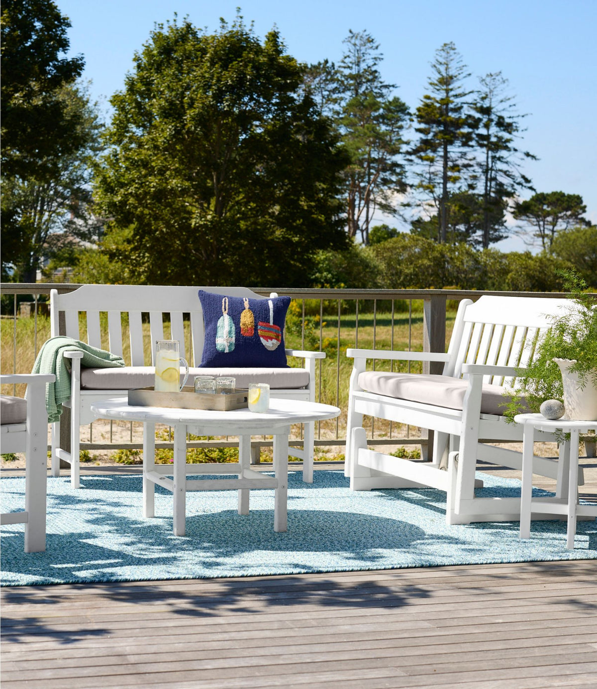 L.L.Bean All-Weather Conversation Table Green