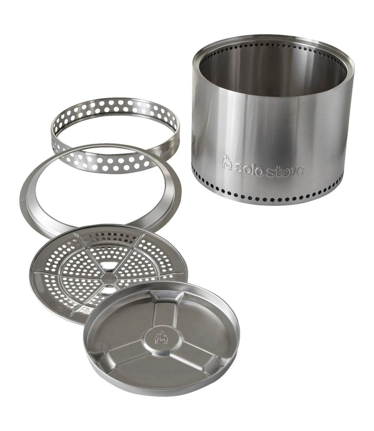 L.L.Bean Solo Stove Bonfire Fire Pit and Stand Stainless Steel Basic