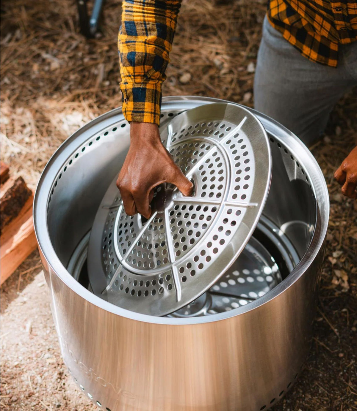 L.L.Bean Solo Stove Bonfire Fire Pit and Stand Stainless Steel Basic