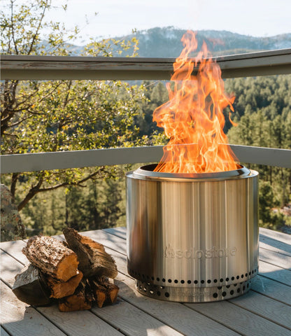 L.L.Bean Solo Stove Bonfire Fire Pit and Stand Stainless Steel Basic