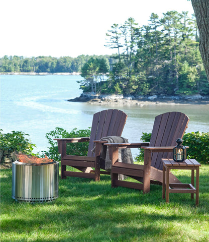 L.L.Bean Solo Stove Bonfire Fire Pit and Stand Stainless Steel Basic