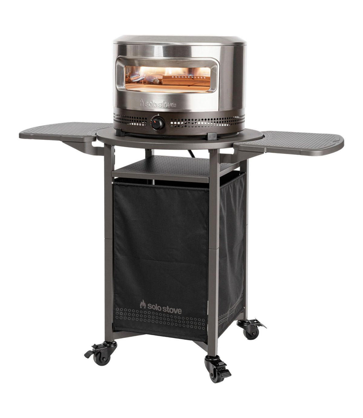 L.L.Bean Solo Stove Pi Prime Gas Pizza Oven Cart Black