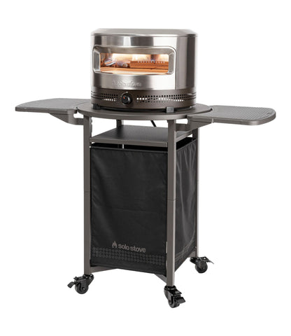 L.L.Bean Solo Stove Pi Prime Gas Pizza Oven Cart Black
