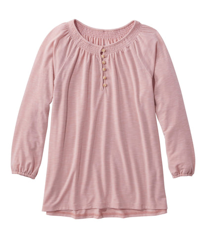 L.L.Bean Women's Camden Hills Tee, Three-Quarter-Sleeve Adobe Rose