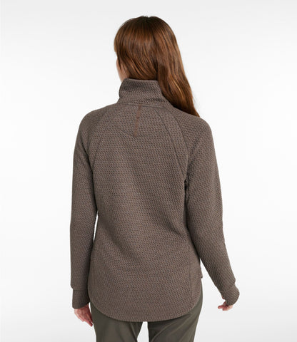 L.L.Bean Women's Ridgeknit Full-Zip Jacket Dark Cinder