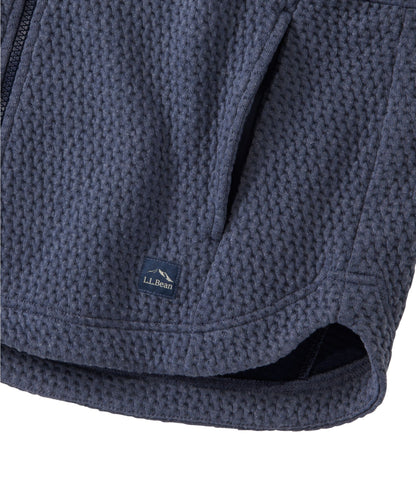L.L.Bean Women's Ridgeknit Full-Zip Jacket Dark Cinder