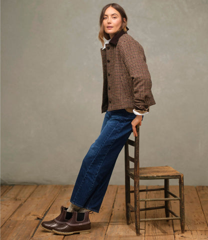 L.L.Bean Women's Signature 1912 Premium Jeans, High-Rise Barrel Ankle Authentic Dark