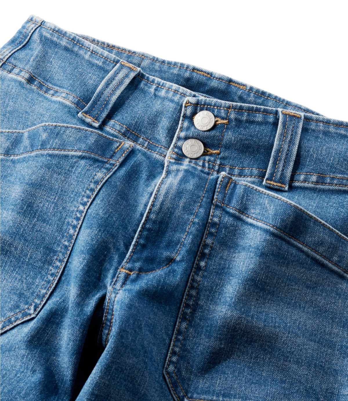 L.L.Bean Women's 1912 Field Denim Pants, Mid-Rise Ankle Utility