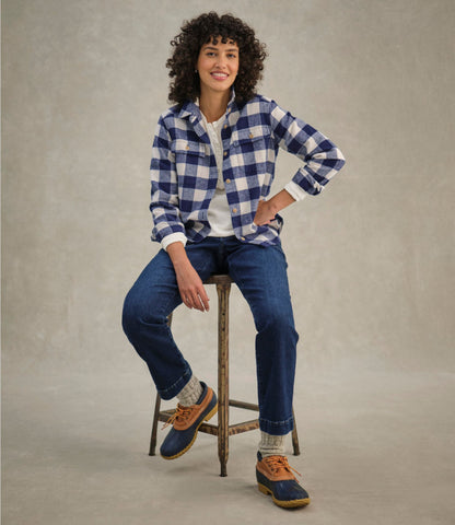 L.L.Bean Women's 1912 Field Denim Pants, Mid-Rise Ankle Utility