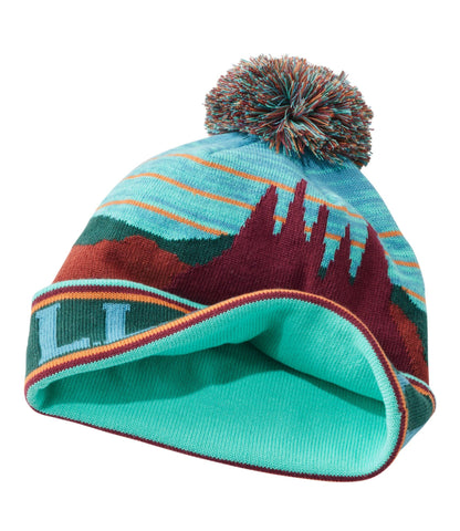 L.L.Bean Kids' L.L.Bean Pom Hat Classic Navy/Olive Gray