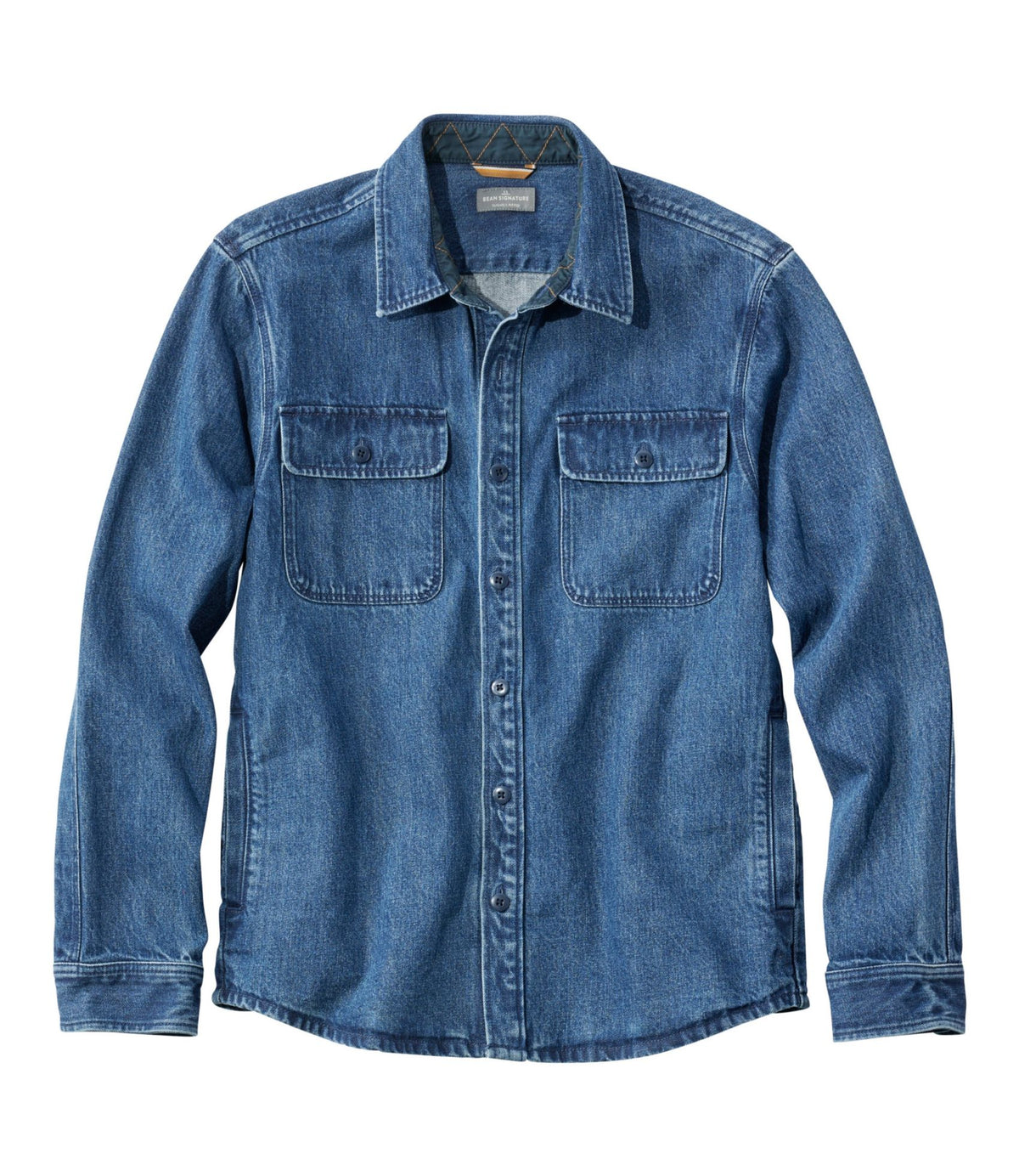 L.L.Bean Men's Signature Denim Workshirt Dark Indigo