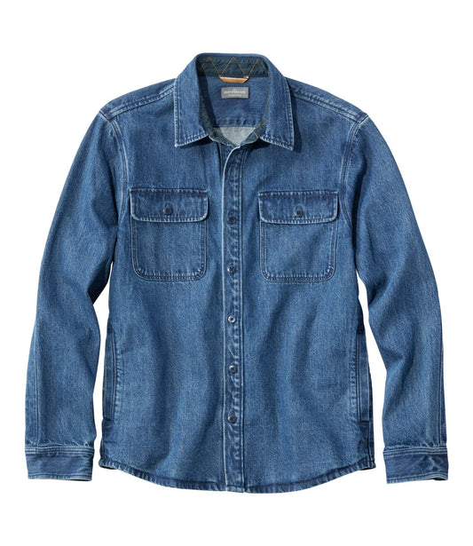 L.L.Bean Men's Signature Denim Workshirt Dark Indigo