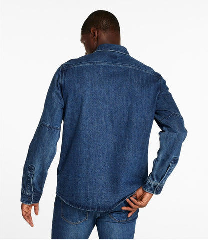L.L.Bean Men's Signature Denim Workshirt Dark Indigo