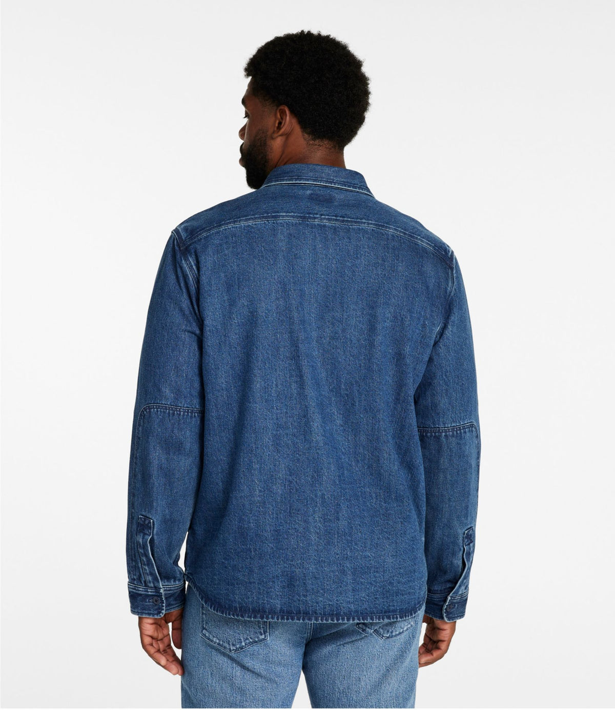 L.L.Bean Men's Signature Denim Workshirt Dark Indigo