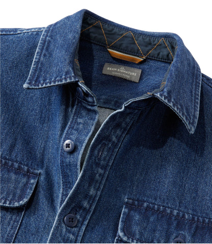 L.L.Bean Men's Signature Denim Workshirt Dark Indigo