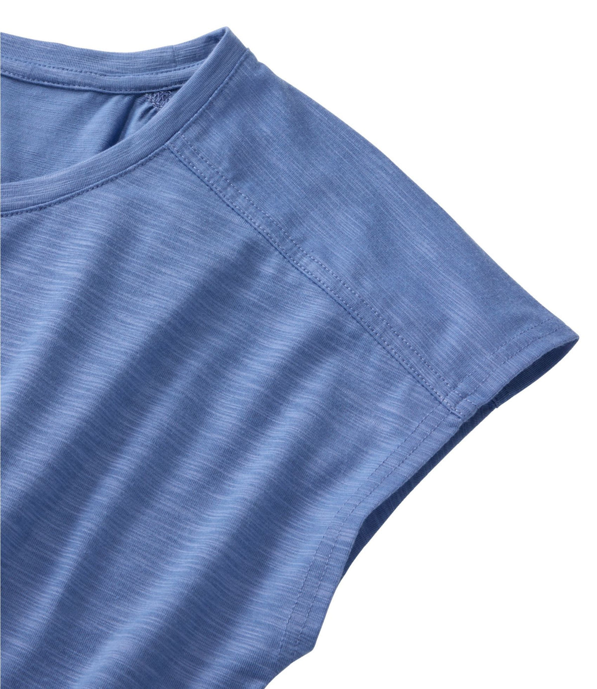 L.L.Bean Women's Streamside Tee, Short-Sleeve Ruched Crew Antique Lilac