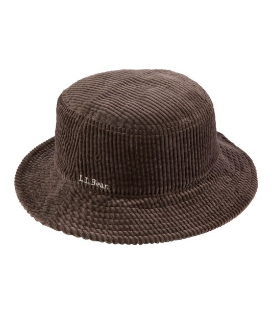 L.L.Bean Kids' Bean's Cord Bucket Hat Dark Cinder