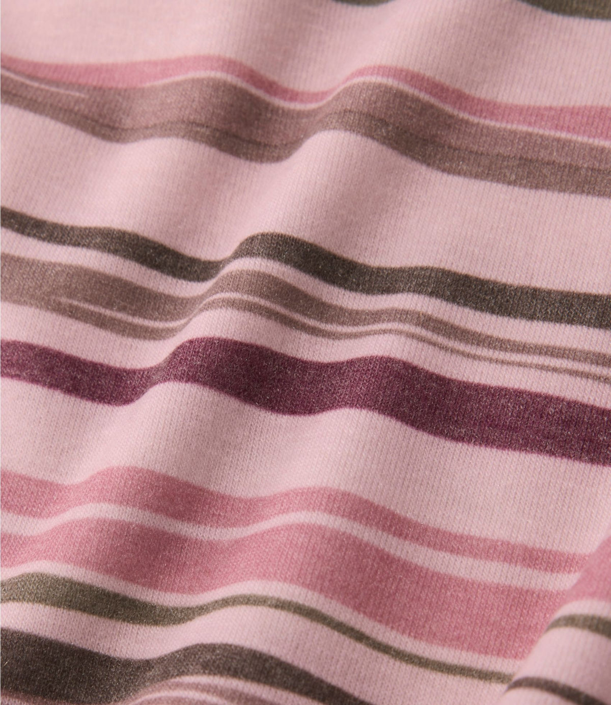 L.L.Bean Women's Everyday SunSmart® Lifestyle Tee, Short-Sleeve Print Antique Lilac Retro Stripe
