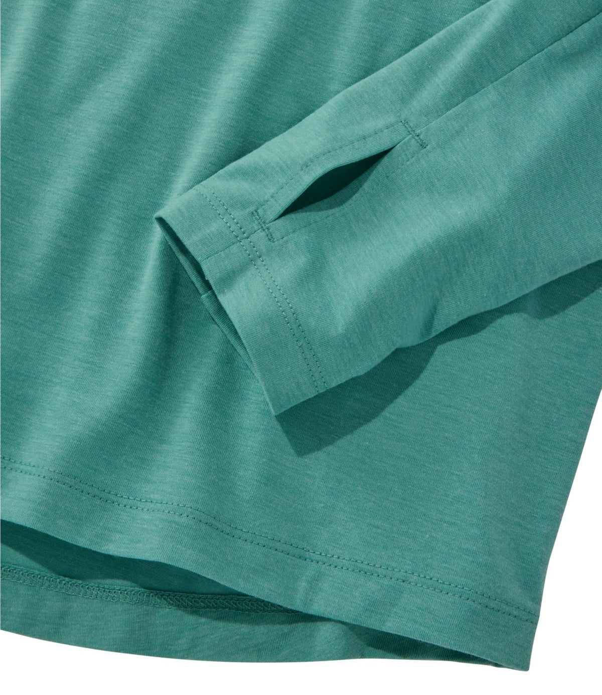 L.L.Bean Women's SunSmart Comfort Crew, Long-Sleeve Pale Turquoise