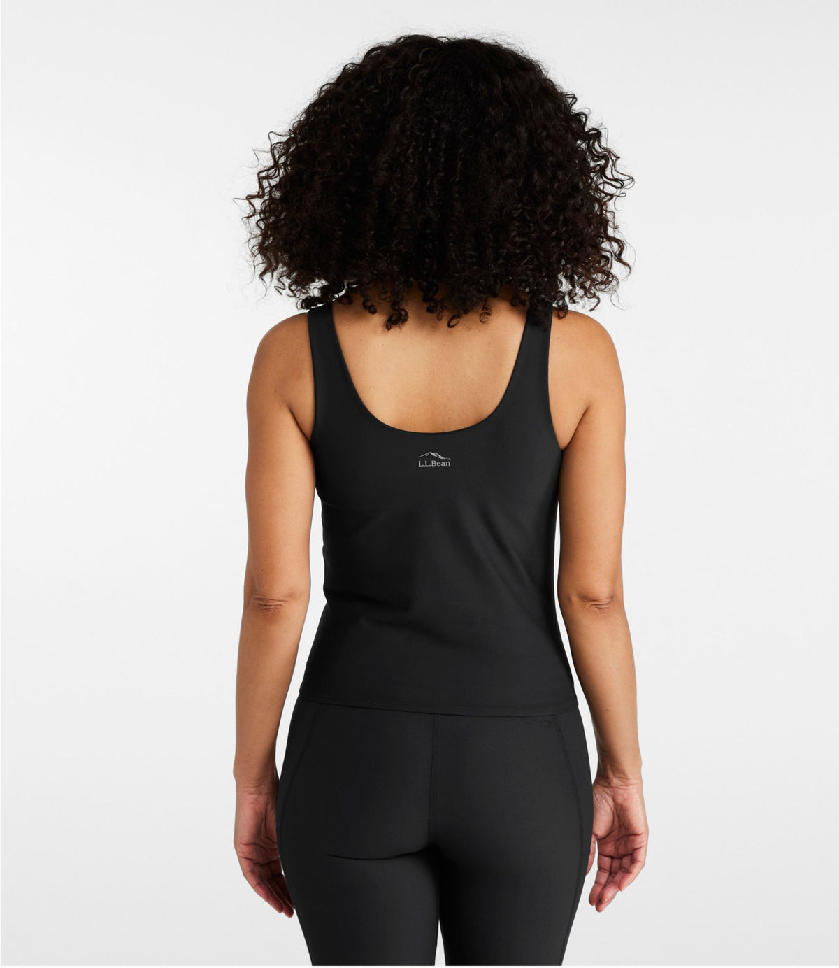 L.L.Bean Women's L.L.Bean Everyday Performance Tank, Cropped Iron Blue