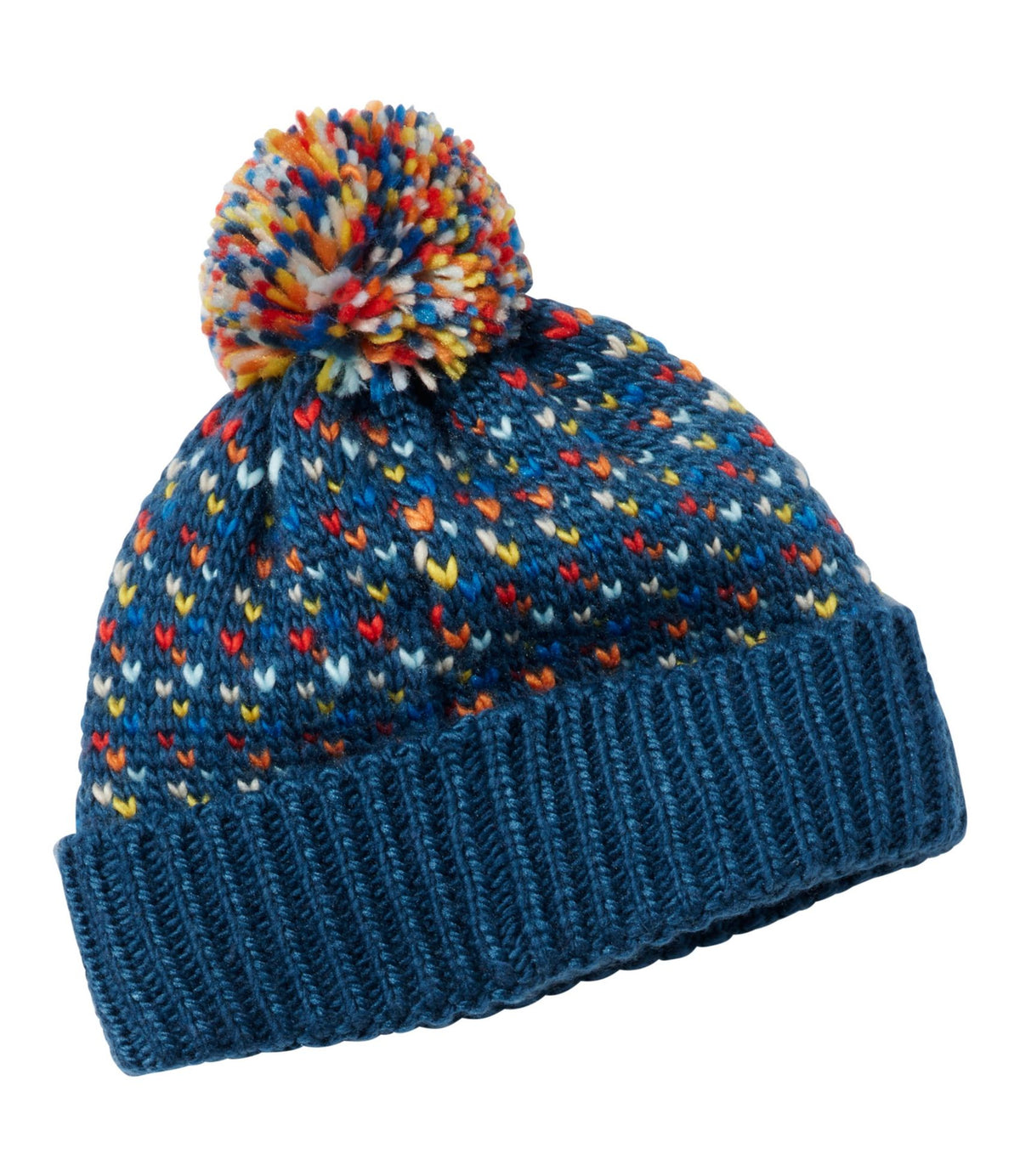L.L.Bean Kids' Sweater Weather Hat Dark Marine Blue