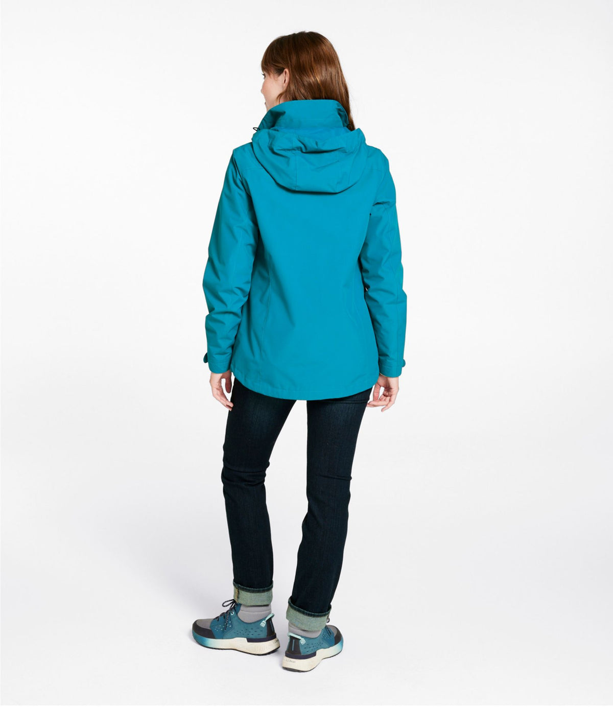 L.L.Bean Women's L.L.Bean Sweater Fleece 3-in-1 Jacket True Teal/Sailcloth