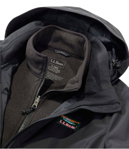 L.L.Bean Women's L.L.Bean Sweater Fleece 3-in-1 Jacket True Teal/Sailcloth