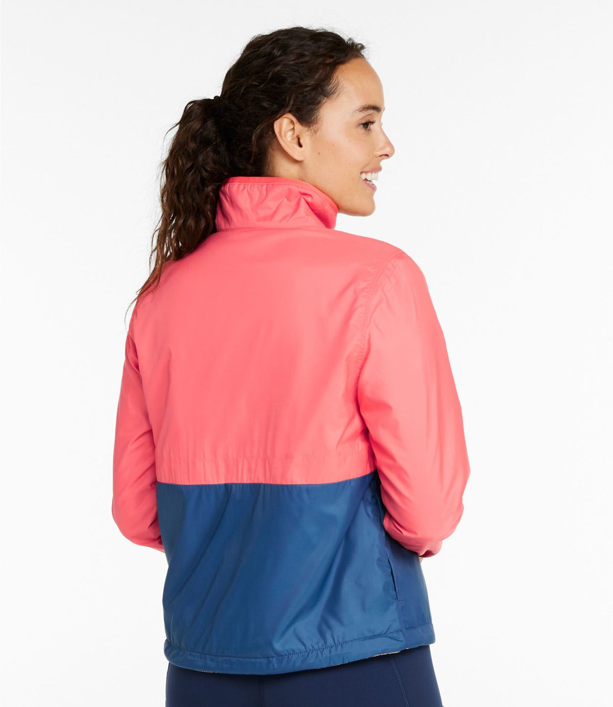 L.L.Bean Women's Bean's Classic Reversible Anorak Field Gold/Forest Gray