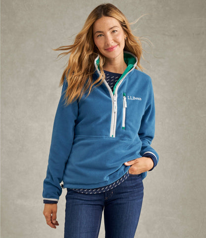 L.L.Bean Women's Bean's Classic Reversible Anorak Field Gold/Forest Gray