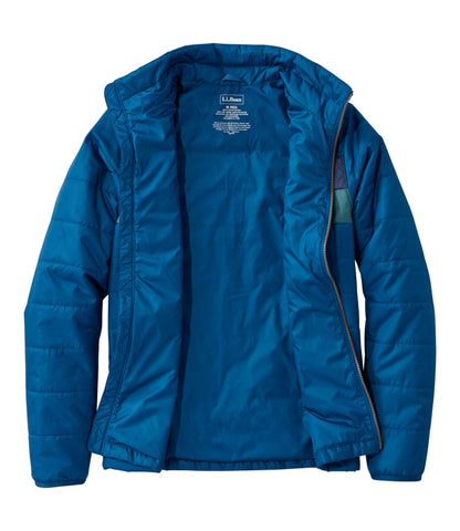 L.L.Bean Men's Mountain Classic Puffer Jacket, Colorblock Dark Marine Blue/Nautical Navy