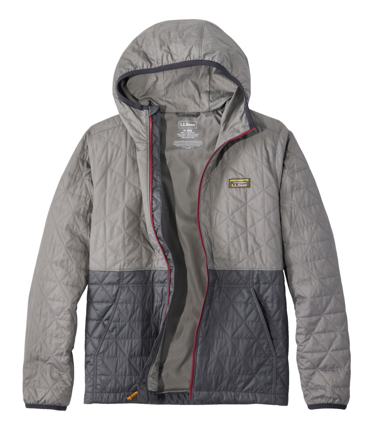 L.L.Bean Men's Katahdin Insulated Hoodie, Colorblock