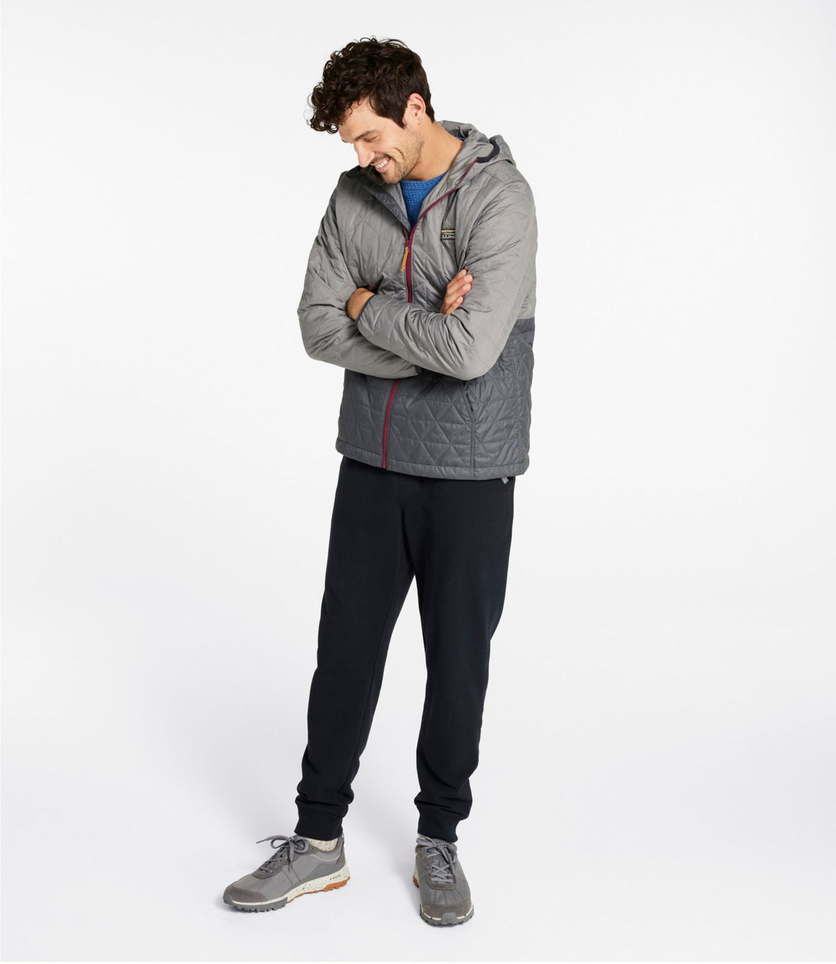 L.L.Bean Men's Katahdin Insulated Hoodie, Colorblock