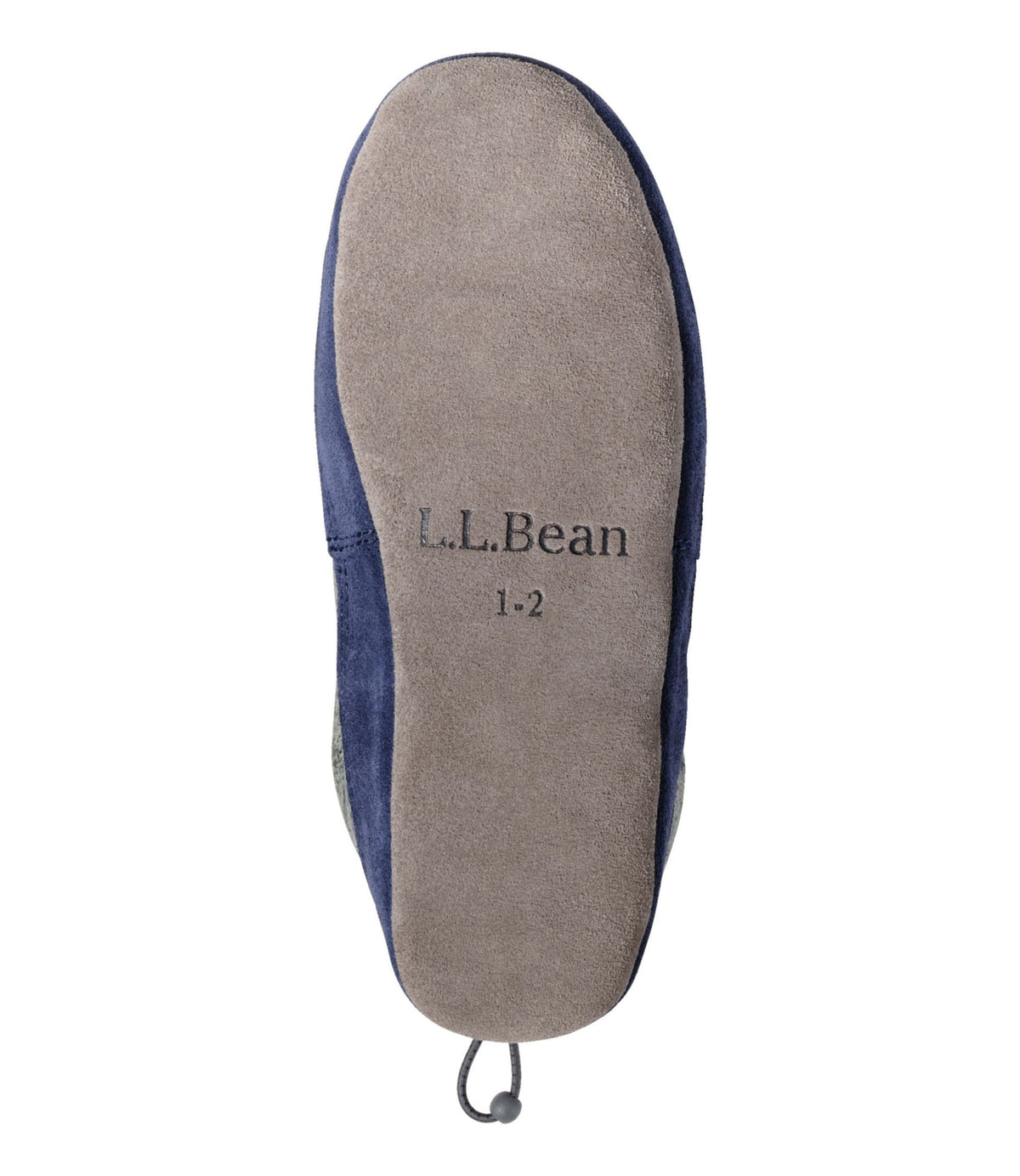 L.L.Bean Kids' Sweater Fleece Slippers, Motif Faded Sage Dogs