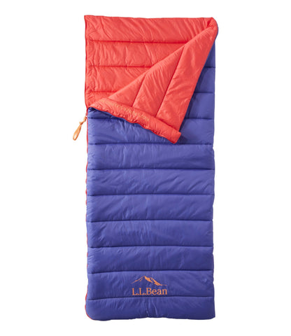 L.L.Bean Kids' L.L.Bean Puffer Sleeping Bag, 40° Dusty Periwinkle