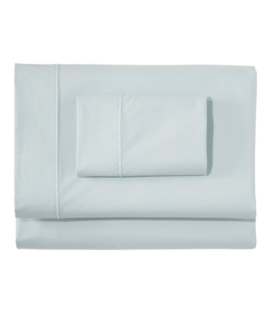 L.L.Bean Sunwashed Percale Sheet Collection Bluegrass