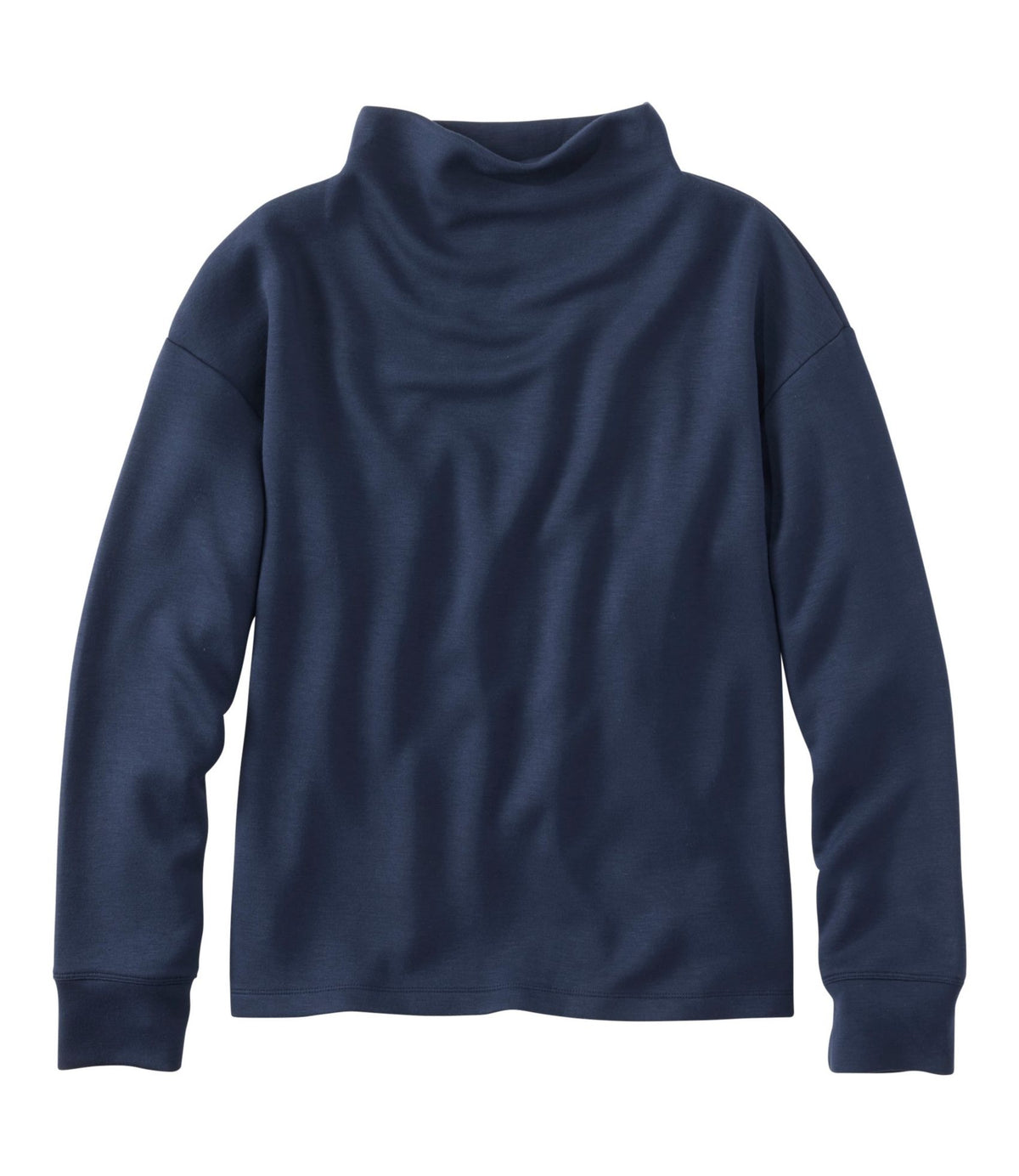 L.L.Bean Women's L.L.Bean CloudSoft Top, Funnelneck Classic Navy
