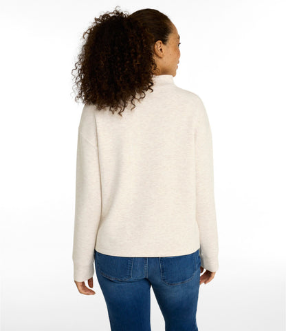 L.L.Bean Women's L.L.Bean CloudSoft Top, Funnelneck Classic Navy