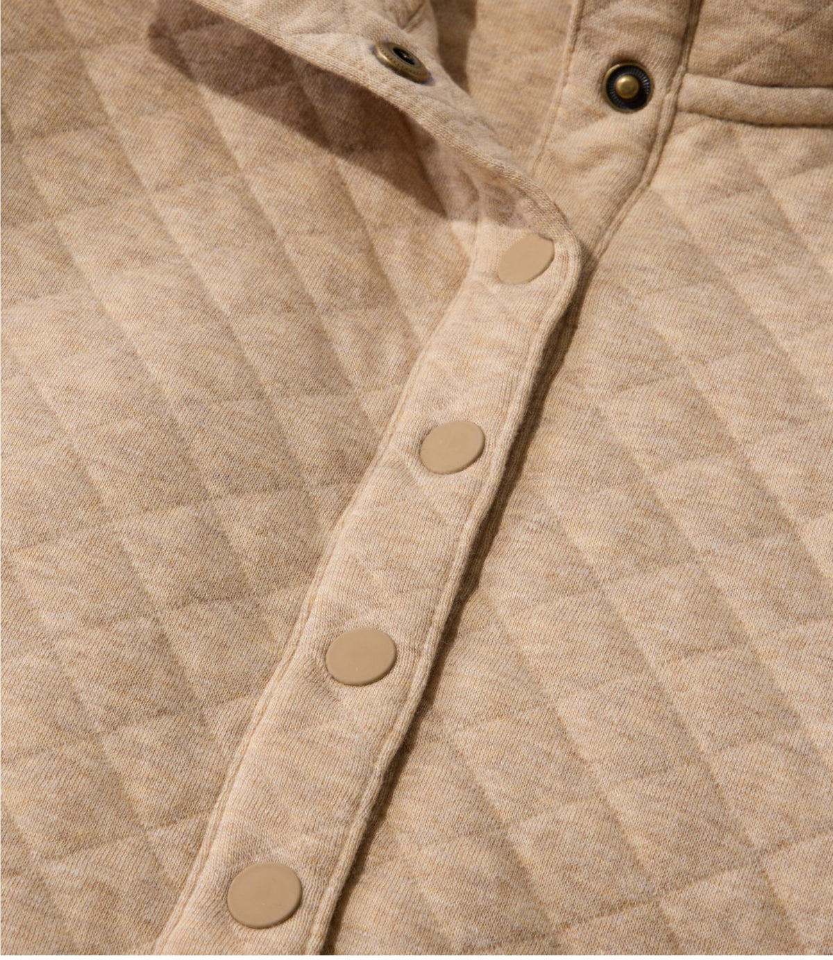 L.L.Bean Women's Quilted Half-Snap Sweatshirt Classic Navy