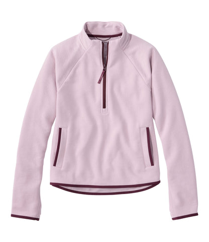 L.L.Bean Women's VentureTek 1/2 Zip Pullover Antique Lilac