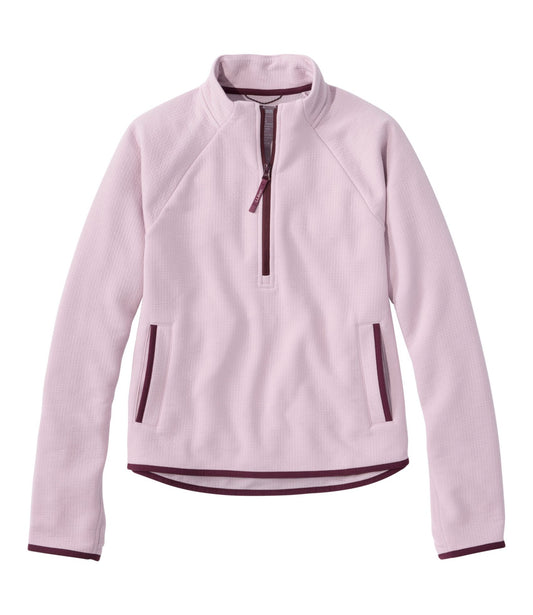 L.L.Bean Women's VentureTek 1/2 Zip Pullover Antique Lilac