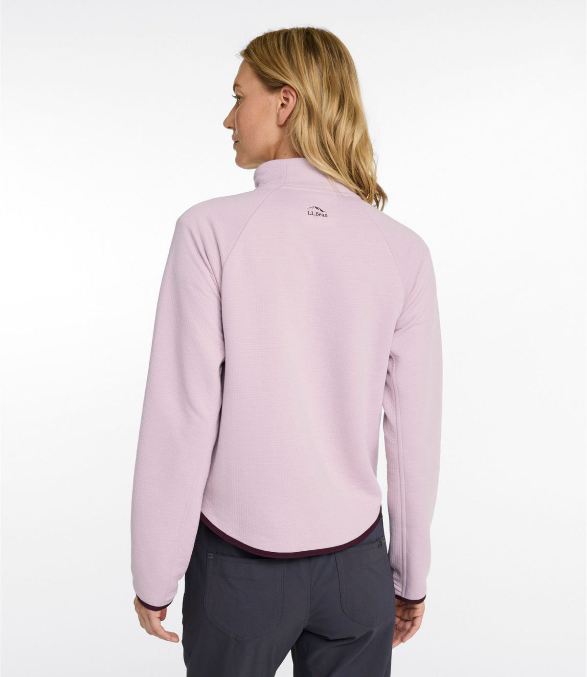 L.L.Bean Women's VentureTek 1/2 Zip Pullover Antique Lilac