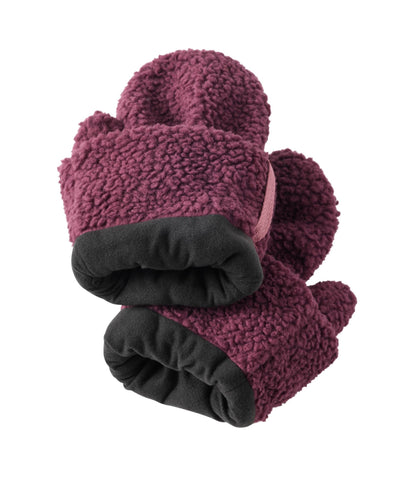 L.L.Bean Women's Sherpa Fleece Mittens Bone