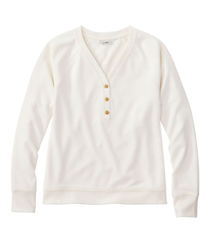 L.L.Bean Women's Mountainside Micro Waffle Henley Bone