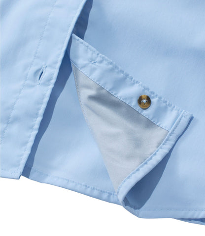 L.L.Bean Women's Tropicwear Shirt, Long-Sleeve Lapis Quartz