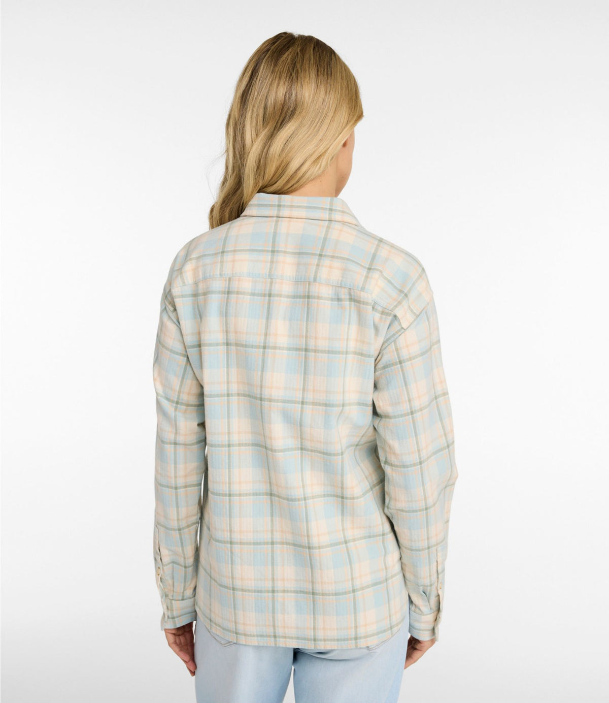 L.L.Bean Women's Signature Camp Flannel Shirt Currant Print