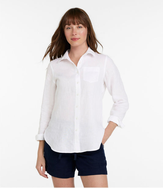L.L.Bean Women's Premium Washable Linen Shirt, Tunic
