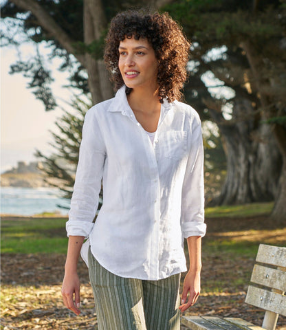 L.L.Bean Women's Premium Washable Linen Shirt, Tunic