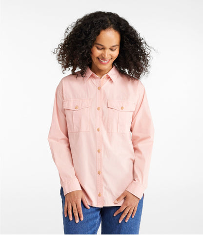 L.L.Bean Women's Signature Soft Poplin Shirt White