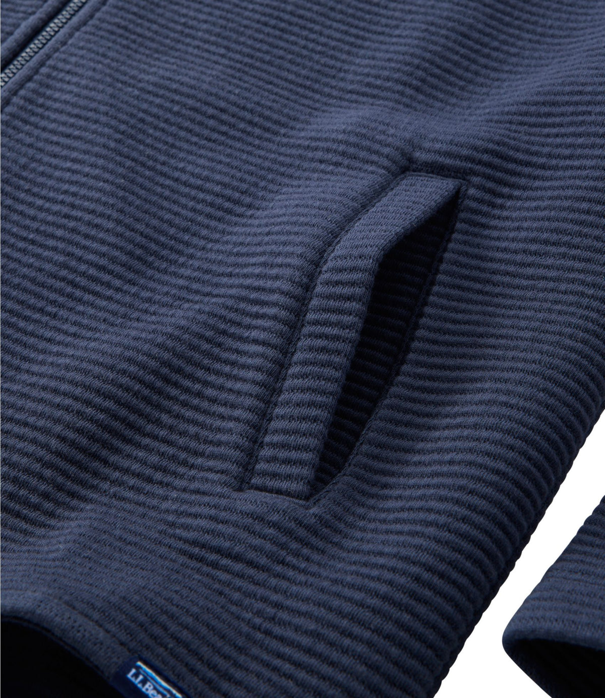 L.L.Bean Women's Lakewashed Double-Knit Full-Zip Classic Navy