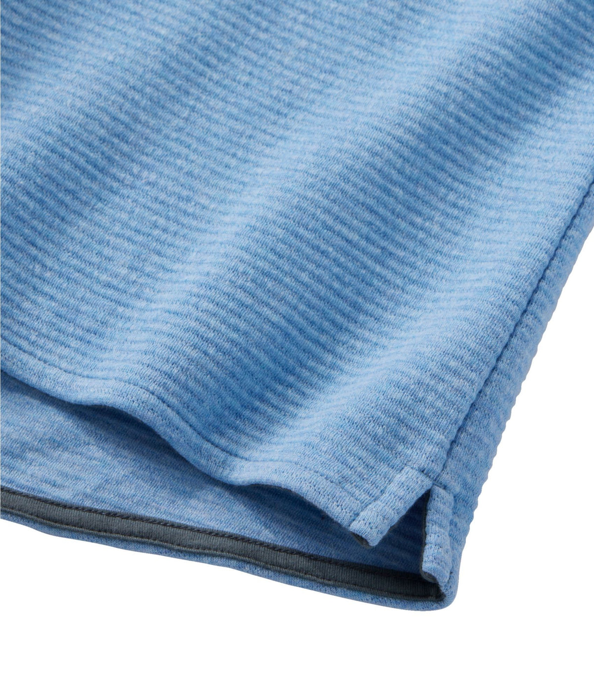 L.L.Bean Women's Lakewashed Double-Knit Quarter-Snap Deep Sea Green Heather